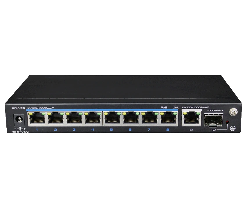 UTEPO UTP3GSW0802TSP120 - SWITCH POE 8 PTOS GE FULL GIGABIT/ 1 PTO UPLINK GE /1 PTO SFP/120W TOTALES/ MODO CCTV/802.3 AF/AT/ 30W POR PTO-Switches POE-UTEPO-Bsai Seguridad & Controles
