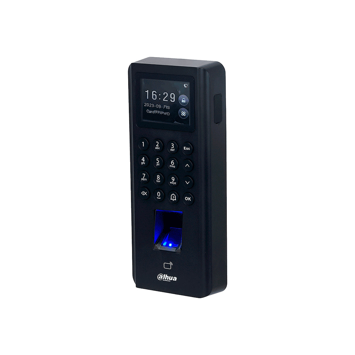 DAHUA ASI2212J-D - CONTROL DE ACCESO DE HUELLA Y TARJETAS ID (EM)/ PANTALLA DE 2.4 PULGADAS/ COMUNICACION TCP/IP/ P2P/ SOPORTE 5,000 USUARIOS TARJETAS Y PASSWORDS/ 3000 HUELLAS/ 100,000 REGISTROS/ 128 PERIODOS Y DIAS FESTIVOS [DHT0700015]