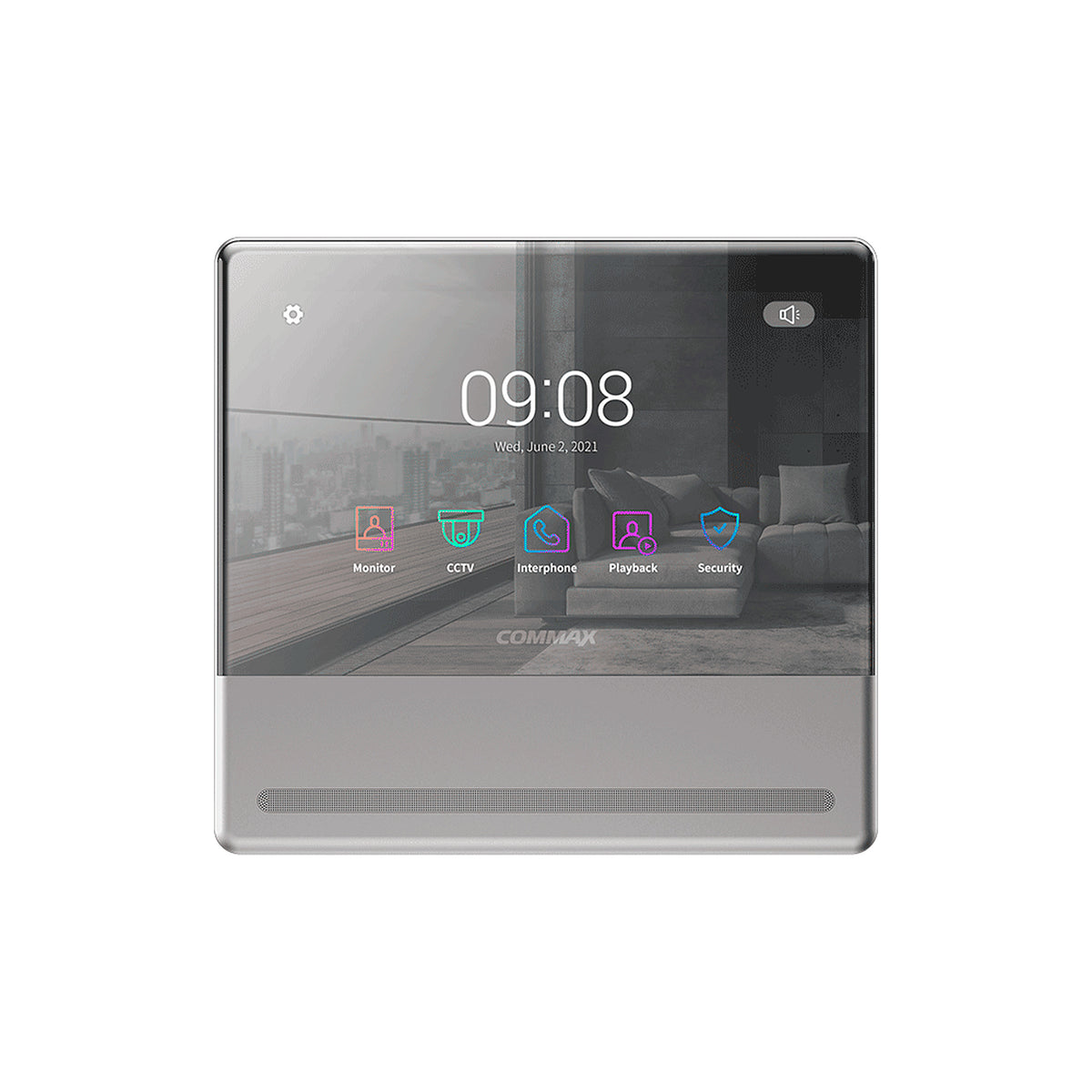 COMMAX CMV70MX - MONITOR PARA VIDEOPORTERO DE 7 PULGADAS CON DISEÑO SLIM, CUENTA CON CONEXIÓN WIFI PARA NOTIFICACIÓN A CELULAR A TRAVÉS APP COMPATIBLE CON ANDROID&IOS, GRABACIÓN DE AUDIO Y VIDEO CON SD/ COMPATIBLE CON FRENTES DE CALLE COMMAX [CMX2160