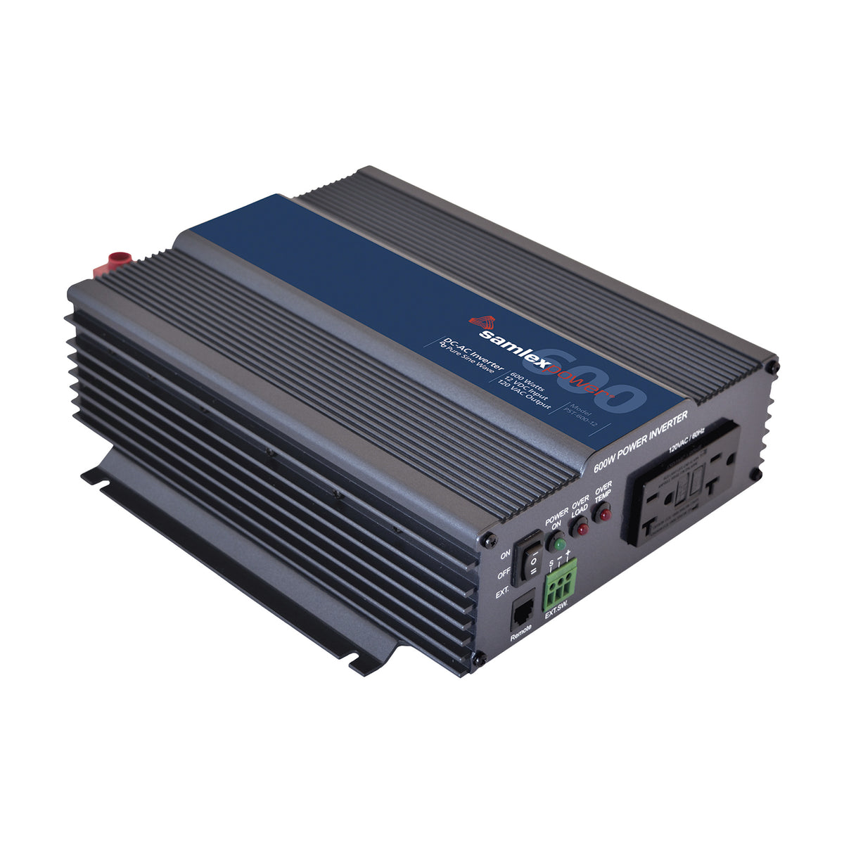 INVERSOR DE CORRIENTE / 600W / ONDA SINUSOIDAL PURA / ENTRADA 12 VCC / SALIDA 120 VCA 60 HZ [PST-600-12]