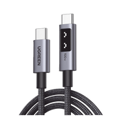 CABLE USB-C A USB-C | 1 METRO | CARGA RÁPIDA DE HASTA 100W | TRANSFERENCIA DE DATOS 480 MBPS | PD3.0 | QC4.0/3.0/2.0 | FPC | AFC | PROTECCIÓN INTEGRADA| CAJA DE ALUMINIO | NYLON TRENZADO | AMPLIA COMPATIBILIDAD | COLOR NEGRO.