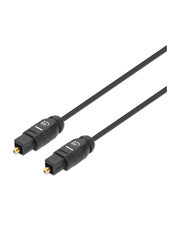 MANHATTAN 356084 CABLE DE AUDIO DIGITAL ÓPTICO TOSLINK 2 CONECTORES TOSLINK / S/PDIF M-M / 3 M (10 PIES) / CONTACTOS DORADOS / COLOR NEGRO-Accesorios - Videoporteros-MANHATTAN-Bsai Seguridad & Controles