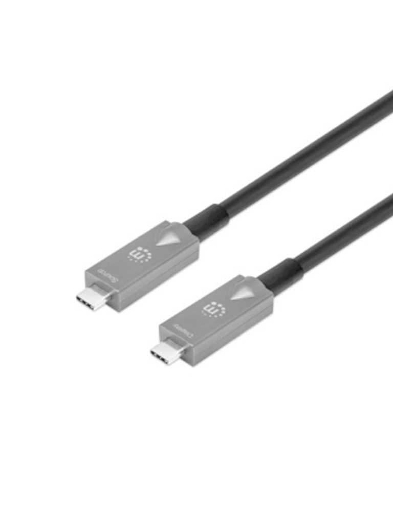 MANHATTAN - 356428 CABLE USB-C DE FIBRA ÓPTICA (AOC) USB 3.2 GEN 2 #MCI1-Accesorios y Cables USB-MANHATTAN-Bsai Seguridad & Controles
