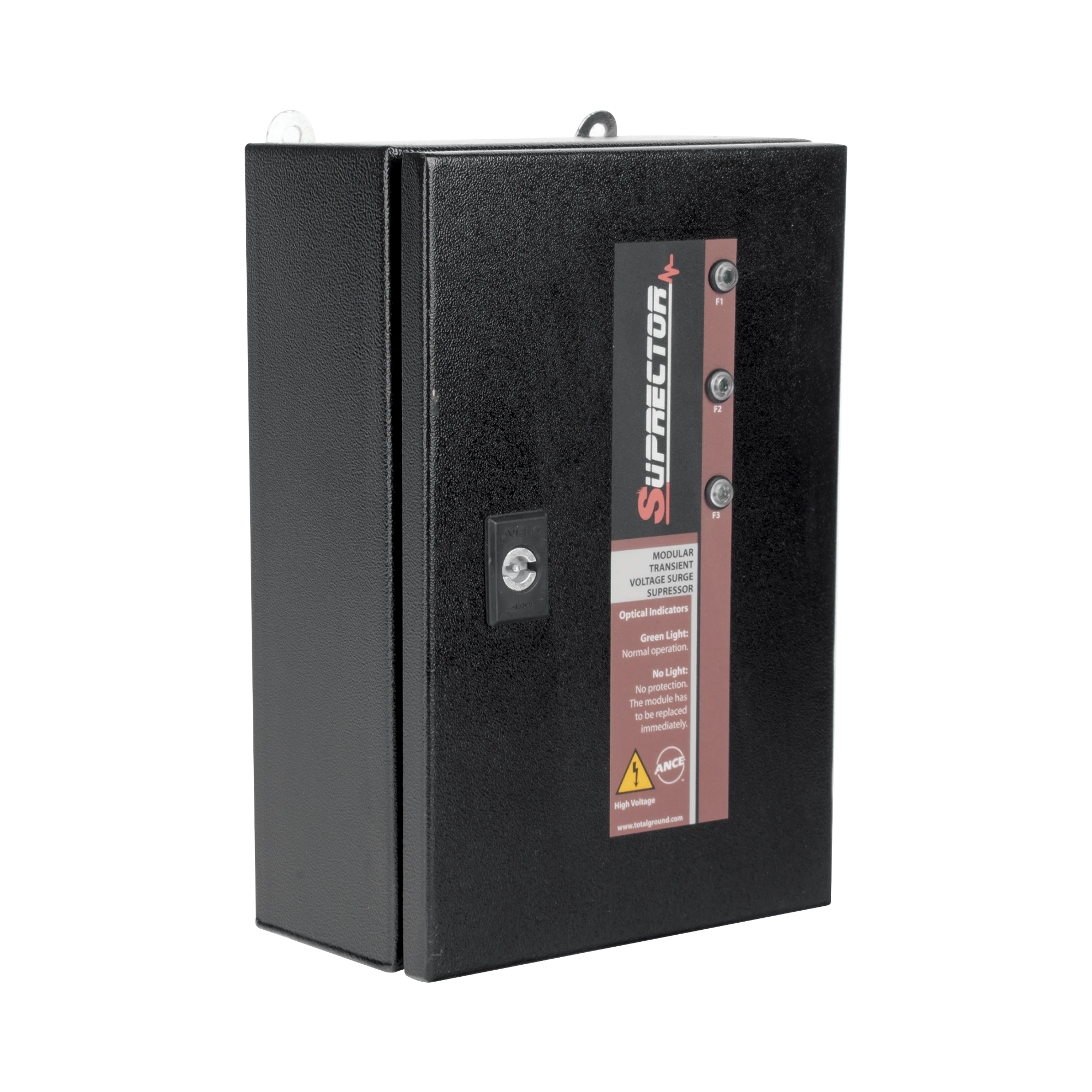 SUPRESOR DE PICO CLASE C CON VOLTAJE DE OPERACIÓN 220/380 VCA, 1 FASE, 320 KA-Protección contra Descargas-TOTAL GROUND-Bsai Seguridad & Controles