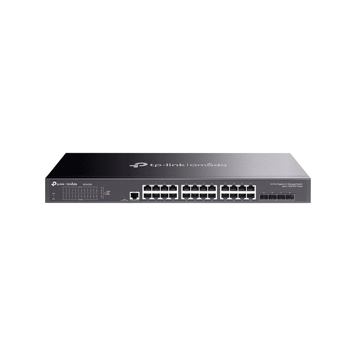 TP-LINK TL-SG3428X - SWITCH OMADA SDN ADMINISTRABLE , 24 PUERTOS GIGABIT Y 4 PUERTOS SFP+ , FUNCIONES SFLOW, QINQ Y QOS , ADMINISTRACIÓN CENTRALIZADA OMADA [TPL3700028]