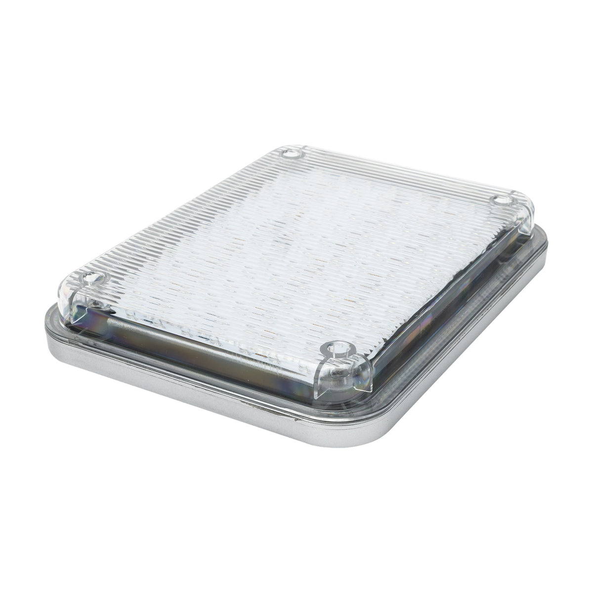 LUZ DE ADVERTENCIA LED / 104 LEDS / 9X7" / 12 VCC / 1 A / FIJO Y PARPADEANTE / MONTAJE PERMANENTE [X-LTE-515-W]