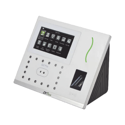 CHECADOR BIOMETRICO / RECONOCIMIENTO FACIAL / 12,000 ROSTROS / 6,000 PALMAS / 20,000 TARJETAS /20,000 HUELLAS / SOPORTA DDNS CON BIOTIMEPRO / WIFI / 3G-Biometricos-ZKTECO-ZKG3PROW3G-Bsai Seguridad & Controles