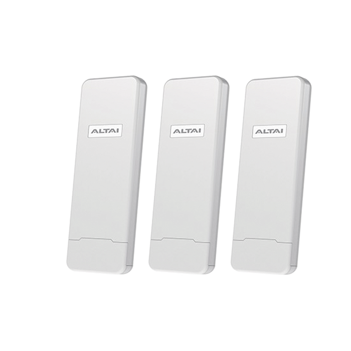 PAQUETE DE 3 PUNTOS DE ACCESO C1N SUPER WI-FI EN 2.4 GHZ , CON ANTENAS INTEGRADAS SECTORIAL DE 70°, ALTA SENSIBILIDAD, HASTA 300 M A UN SMARTPHONE, ANTENA DE 10 DBI, SOPORTA FICHAS-VOUCHERS-Redes WiFi-ALTAI TECHNOLOGIES-3-PACK-C1N-Bsai Seguridad & Controles