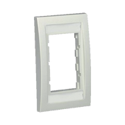 MARCO DE PLACA FRONTAL EJECUTIVA, PARA DOS INSERTOS DE 1/2 O TRES INSERTOS DE 1/3, COLOR BLANCO MATE-Faceplates-PANDUIT-Bsai Seguridad & Controles