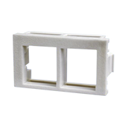 INSERTO PLANO DE 1/3, ESPACIO PARA DOS MÓDULOS KEYSTONE, COLOR BLANCO-Faceplates-PANDUIT-Bsai Seguridad & Controles