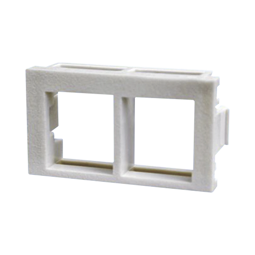 INSERTO PLANO DE 1/3, ESPACIO PARA DOS MÓDULOS KEYSTONE, COLOR BLANCO-Faceplates-PANDUIT-NKHF2MWH-X-Bsai Seguridad & Controles