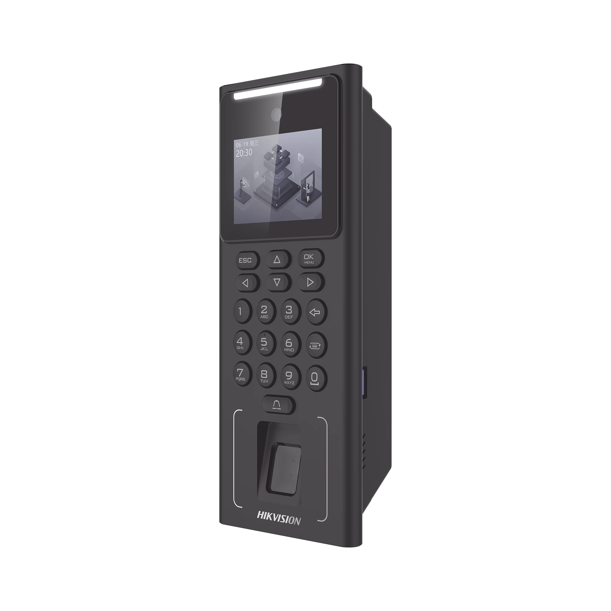 TERMINAL FACIAL MIN MOE WIFI CON BATERÍA DE RESPALDO / ADMINISTRABLE POR SMARTPHONE O NUBE / ACCESO Y ASISTENCIA / 500 ROSTROS Y LECTOR DE TARJETAS PROX EM / 3,000 HUELLAS / 3,000 TARJETAS-Biométricos-HIKVISION-Bsai Seguridad & Controles