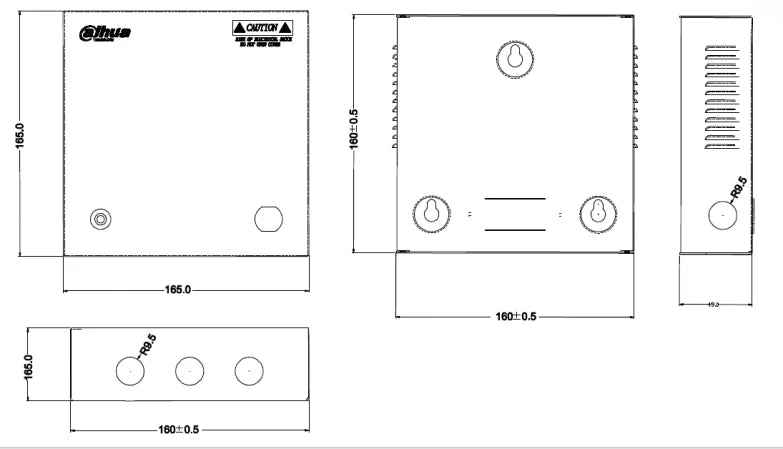 DAHUA PFM3405CH- DISTRIBUIDOR DE ENERGIA 5 CANALES 12 VDC/ 4 AMP-Fuentes con Distribuidor-DAHUA-Bsai Seguridad & Controles