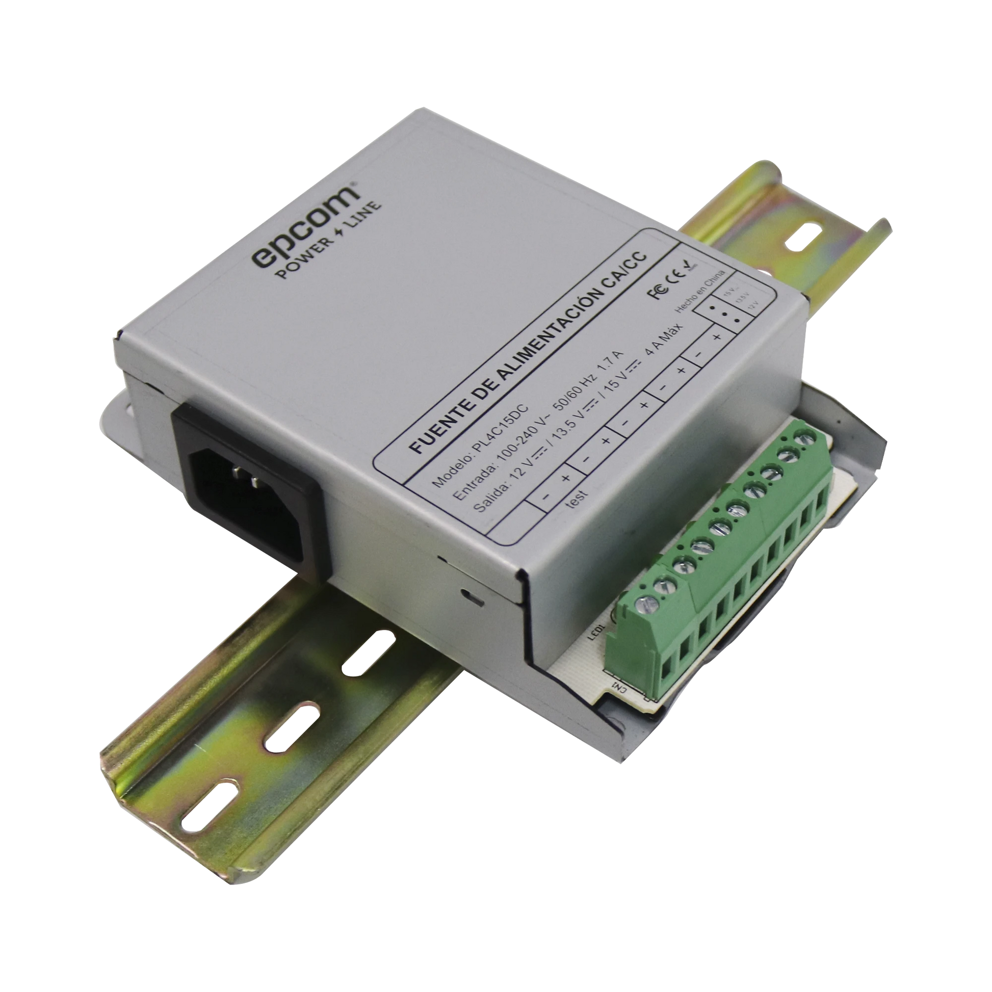 FUENTE DE ALIMENTACIÓN / METÁLICA / SALIDAS AJUSTABLES A 12 VCC / 13.5 VCC / 15 VCC / 4 AMPERES.-Energía-EPCOM POWERLINE-Bsai Seguridad & Controles