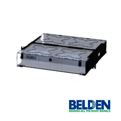PANEL DE CONEXION FIBEREXPRESS BELDEN ECX-02U P/ 4 CASSETTES 2U-Cable de Fibra Optica-BELDEN-Bsai Seguridad & Controles