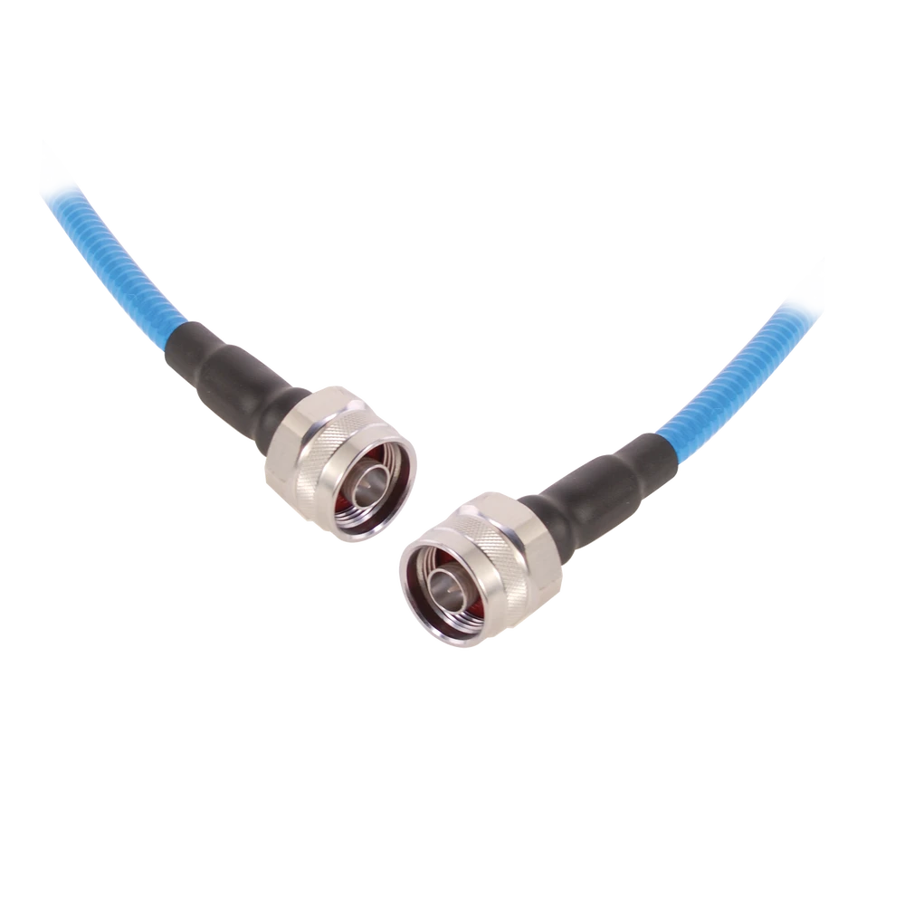 CABLE FLEX SSP-250-LLPL (1/4 DIAM.) DE 1M, BAJO PIM (?-155 DBC), CONECTORES N MACHO A N MACHO, 0-6 GHZ.-Cableado-RF INDUSTRIES,LTD-Bsai Seguridad & Controles