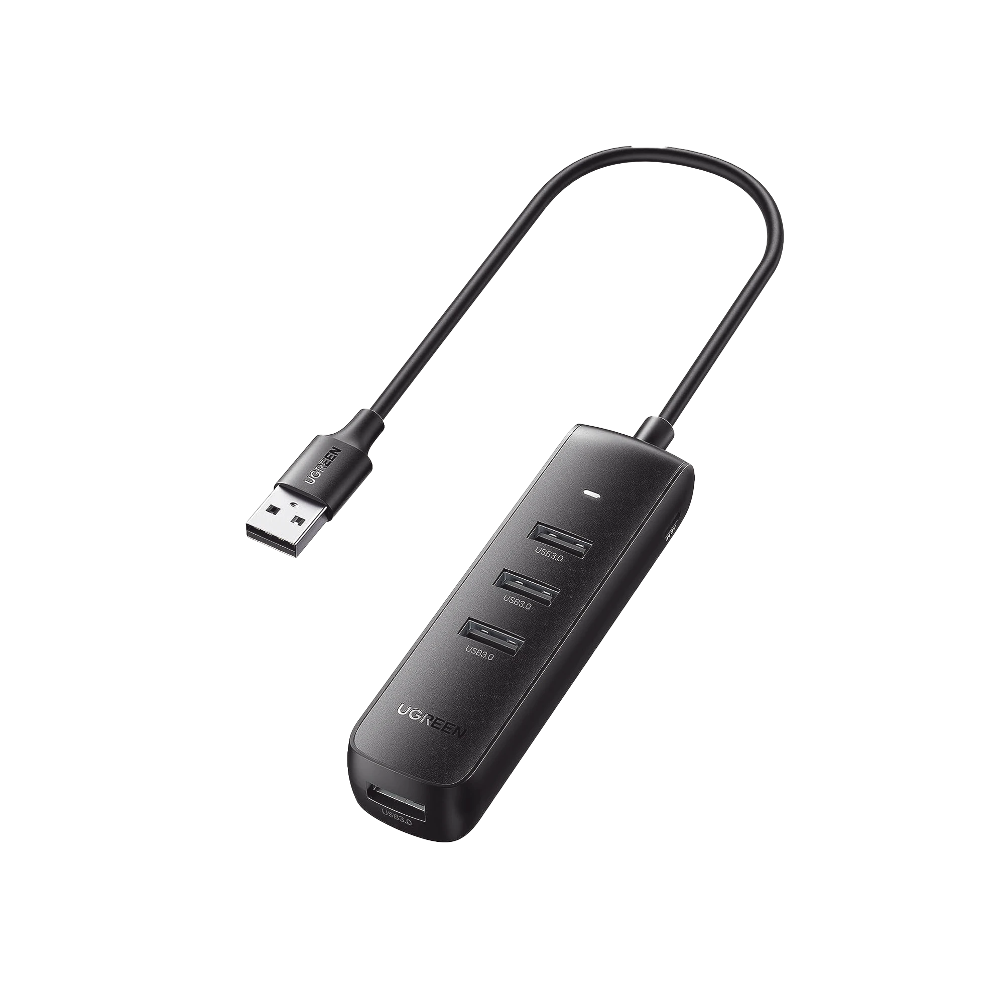 HUB USB 3.0 A 4 PUERTOS USB 3.0 (5GBPS) / CABLE DE 25 CM / INDICADOR LED / IDEAL PARA TRANSFERENCIA DE DATOS / ENTRADA TIPO C PARA ALIMENTAR EQUIPOS DE MAYOR CONSUMO COMO DISCOS DUROS / COLOR NEGRO / 4 EN 1-Accesorios Generales-UGREEN-Bsai Seguridad & Controles