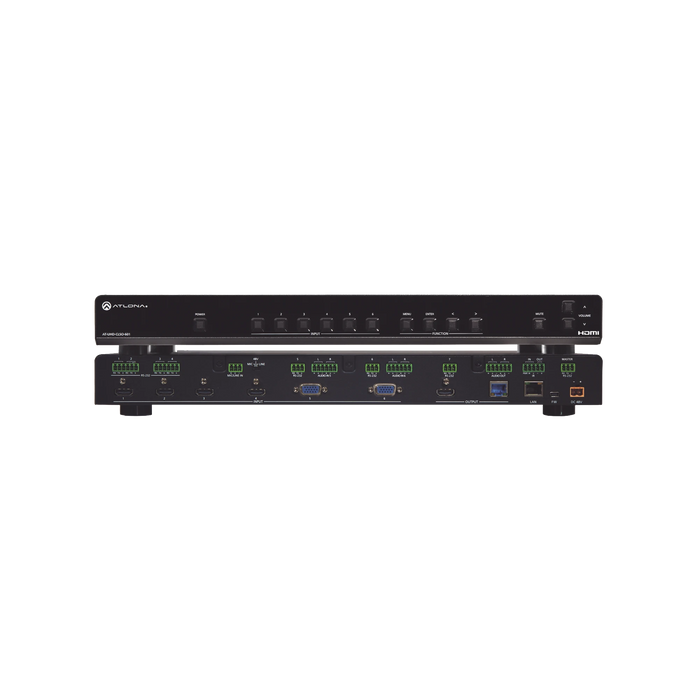 4 HDMI ; 2 VGA INPUT ; 2 OUTPUT SWITCHER WITH SCALER ; POE ; AND ETHERNET.-VoIP y Telefonía IP-ATLONA-AT-UHD-CLSO-601-Bsai Seguridad & Controles