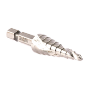 BROCA ESCALONADA ESPIRAL DE HSS 4-12 MM, ZANCO DE 1/4 HEXAGONAL, BLISTER CON UNA PIEZA.-Herramientas-MAKITA-Bsai Seguridad & Controles