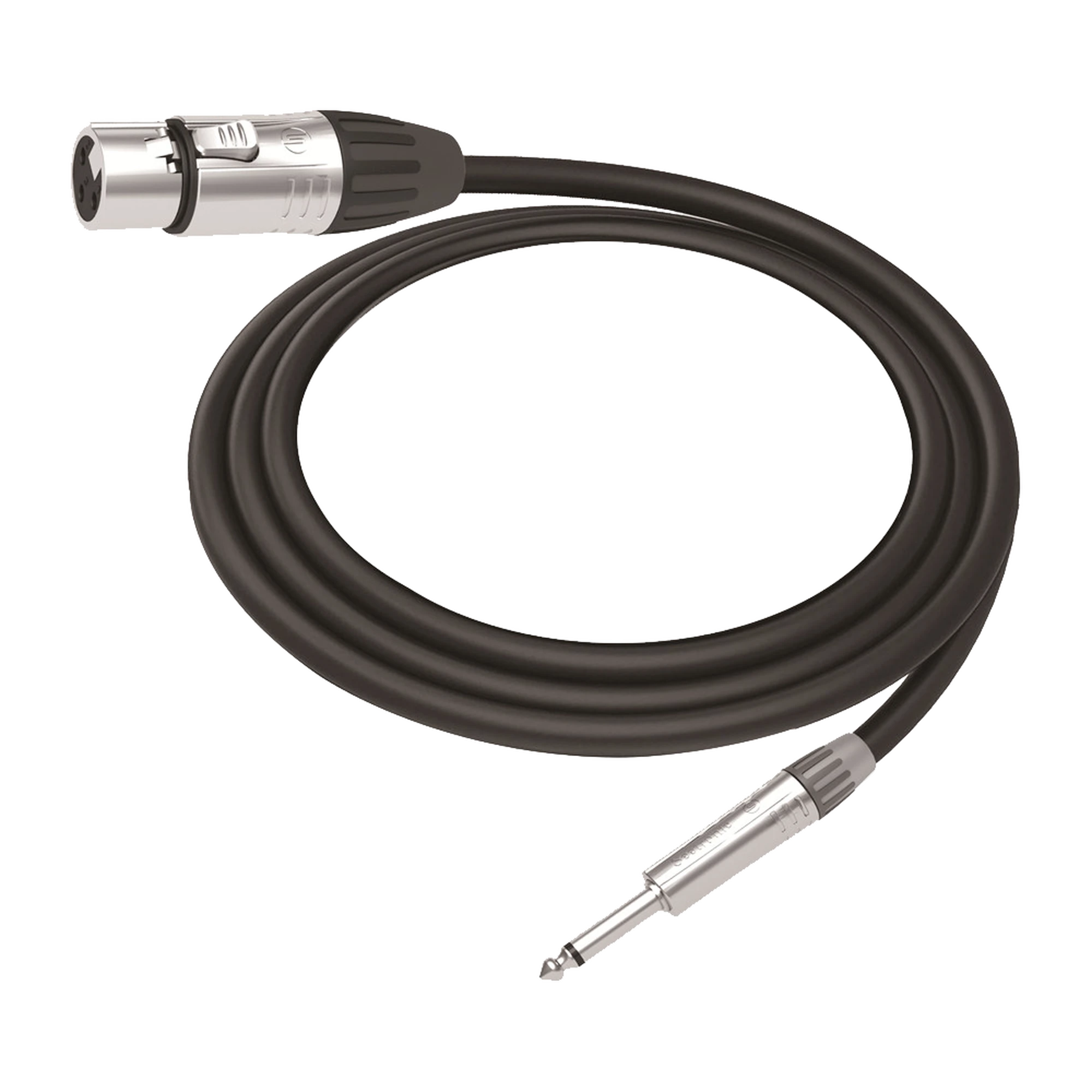 CABLE DE AUDIO | XLR 3 POLOS HEMBRA A PLUG 1/4 IN MONO | CONECTOR SEETRONIC SERIE M SCMF3 - MP2X | LONGITUD 3M-Audio, Video y Voceo-COSMICONN-Bsai Seguridad & Controles