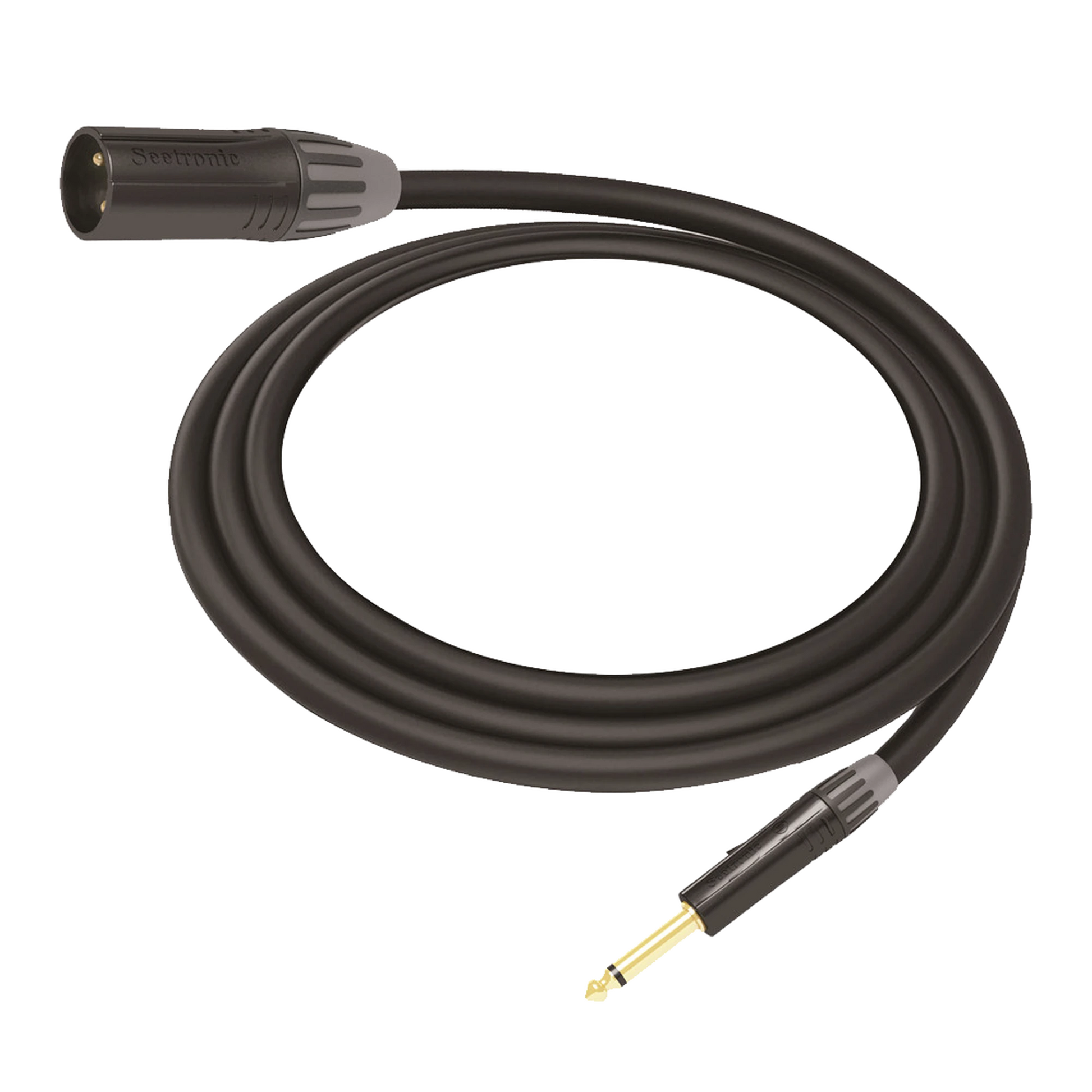 CABLE DE AUDIO | XLR 3 POLOS MACHO A PLUG 1/4 IN MONO | CONECTOR SEETRONIC SERIE M SCMF3 - MP2X | LONGITUD 5M-Audio, Video y Voceo-COSMICONN-Bsai Seguridad & Controles