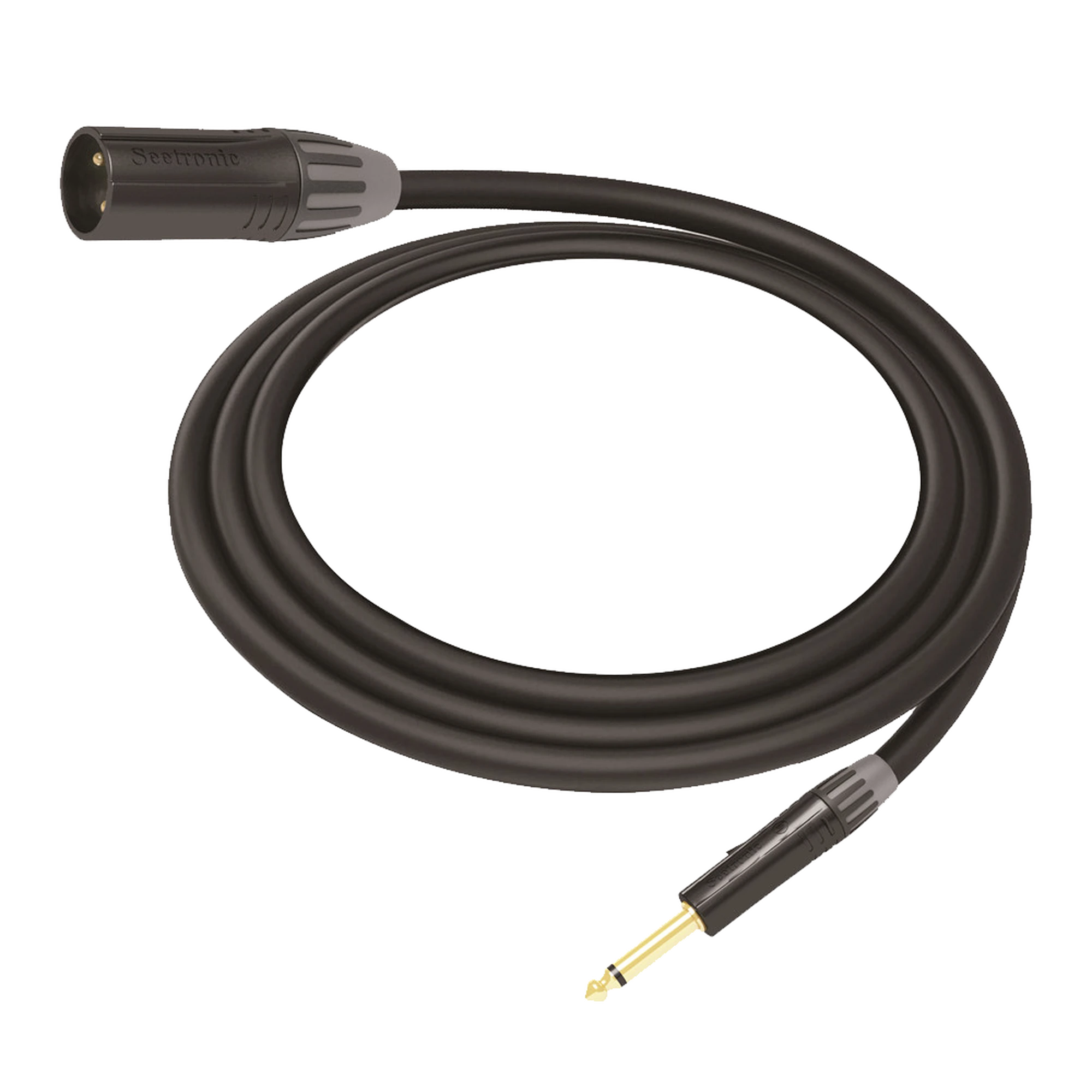 CABLE DE AUDIO | XLR 3 POLOS MACHO A PLUG 1/4 IN MONO | CONECTOR SEETRONIC SERIE M SCMF3 - MP2X | LONGITUD 5M-Audio, Video y Voceo-COSMICONN-Bsai Seguridad & Controles