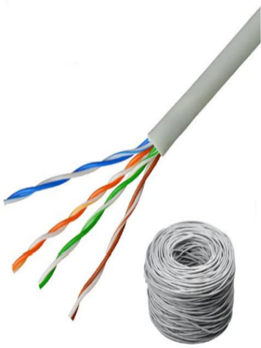 SAXXON OUTP5ECOP305BC - CABLE UTP 100% COBRE / CATEGORIA 5E / COLOR BLANCO / INTERIOR / 305 MTS / FLUKE TEST / REDES / VIDEO / 4 PARES-Cable-SAXXON-TVD119121-Bsai Seguridad & Controles