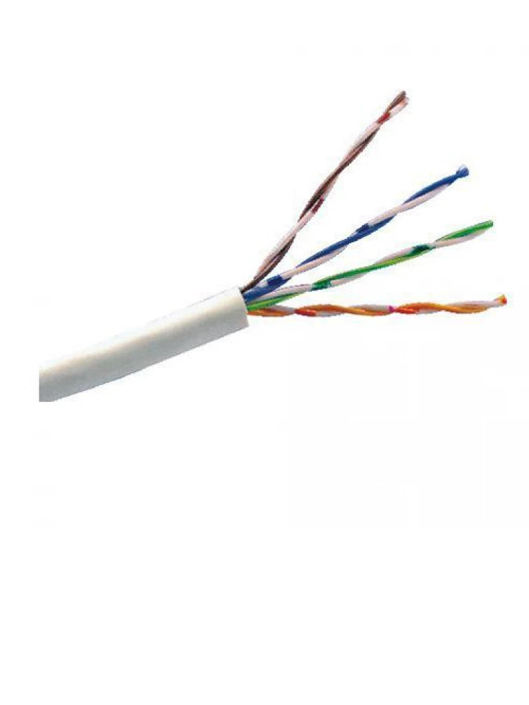 SAXXON OUTP6CCA305BC - CABLE UTP CCA / CATEGORIA 6 / COLOR BLANCO / INTERIOR / 305 MTS / REDES / VIDEO / 4 PARES-Cable-SAXXON-Bsai Seguridad & Controles