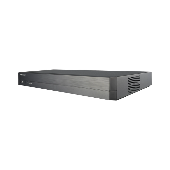 NVR 8 MEGAPÍXEL / 4 CANALES / H.265 / P2P WISENET / 4 PUERTOS POE-Cámaras IP-HANWHA TECHWIN WISENET-Bsai Seguridad & Controles
