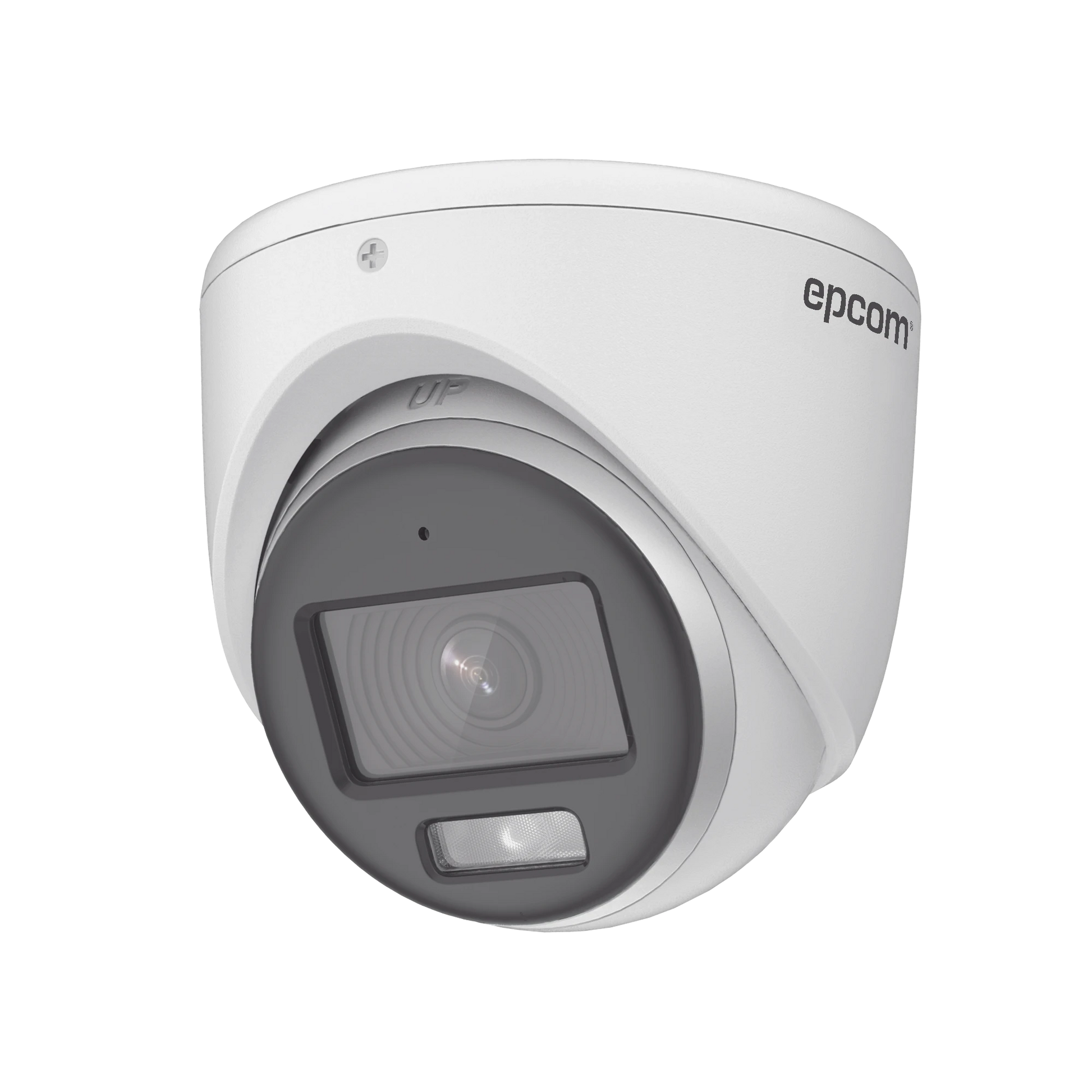 TURRET TURBOHD 3K (5MP) / MICRÓFONO INTEGRADO / LENTE 3.6 MM / IMAGEN A COLOR 24/7 / 40 MTS LUZ BLANCA / EXTERIOR IP67 / DWDR / 4 TECNOLOGÍAS-Cámaras-EPCOM PROFESSIONAL-Bsai Seguridad & Controles