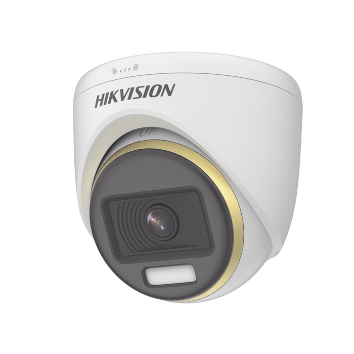 TURRET TURBOHD 4K / IMAGEN A COLOR 24/7 / LENTE 2.8 MM / LUZ BLANCA 40 MTS / EXTERIOR IP67 / WDR 130 DB / 4 TECNOLOGÍAS-Cámaras-HIKVISION-DS-2CE72UF3T-E-Bsai Seguridad & Controles