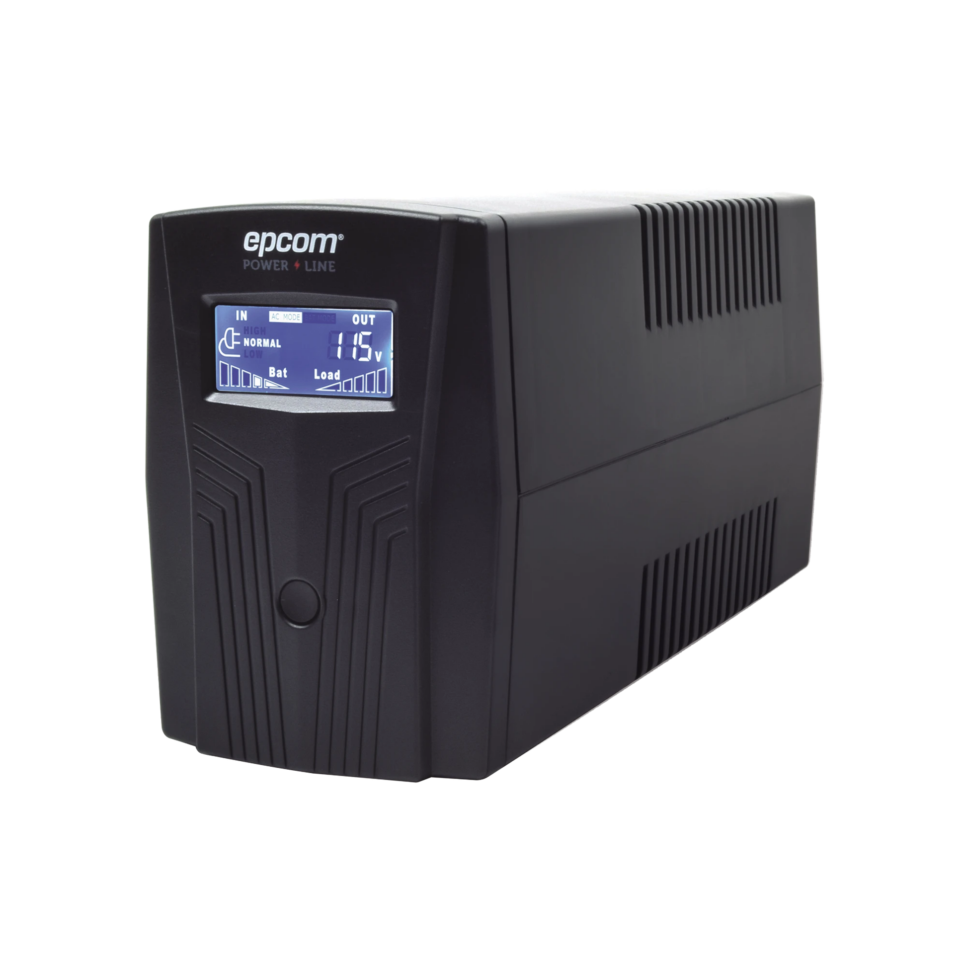 UPS DE 600VA/360W / TOPOLOGÍA LÍNEA INTERACTIVA / ENTRADA Y SALIDA 120 VCA / REGULADOR DE VOLTAJE AVR 80-150 VCA / CLAVIJA NEMA 5-15P / 4 TOMAS NEMA 5-15R-Ups/No Break-EPCOM POWERLINE-Bsai Seguridad & Controles