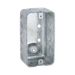 CAJA GALVANIZADA (CHALUPA) 4X2 DE PROF. 1-7/8. TIENE 7 PERFORACIONES DE 1/2 Y 1 DE 3/4.-Tuberia Metalica-RACO-Bsai Seguridad & Controles