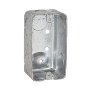 CAJA GALVANIZADA (CHALUPA) 4X2 DE PROF. 1-7/8. TIENE 7 PERFORACIONES DE 3/4.-Tuberia Metalica-RACO-Bsai Seguridad & Controles