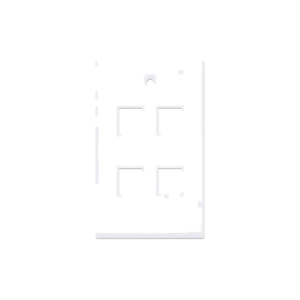 INTELLINET 163316 TAPA PARA CAJA MONTAJE AL RAS, 4 SALIDAS, BLANCO [ITL1630003]