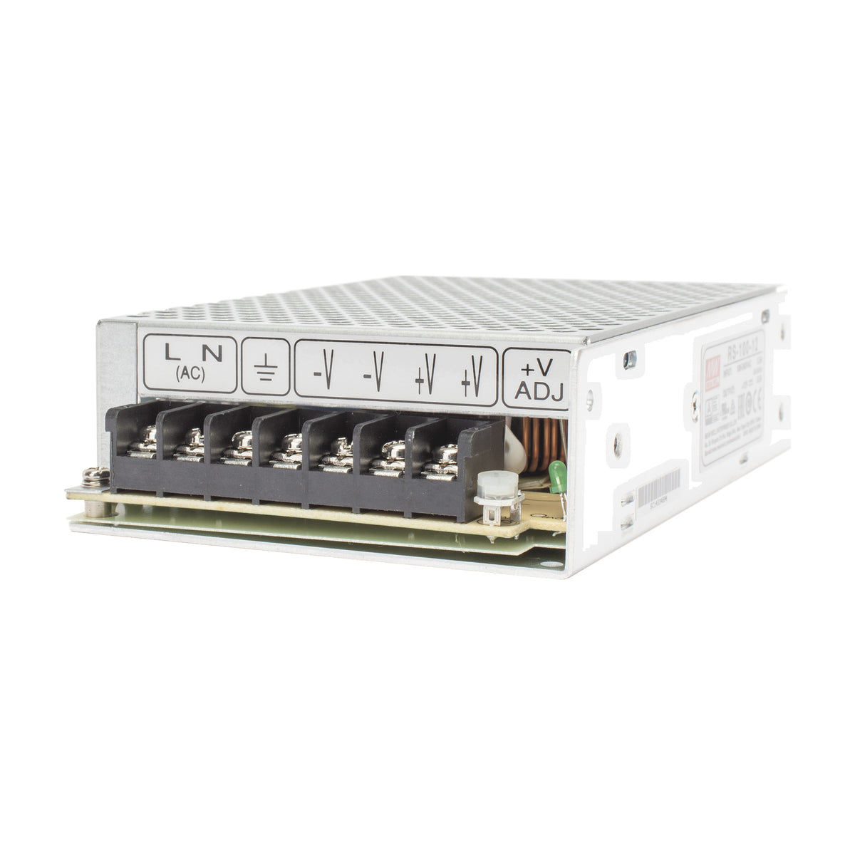 FUENTE DE PODER CONMUTADA / 100W / 12VCC / 8.5A / ENTRADA 100-240VCA / 97X38X159 MM / 3.8X1.5X6.3 IN [RS-100-12]