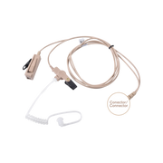 MIC-AUDIF PROF D/2 CABLES NEGROS C/TUBO ACUST P/ICOM IC-F3261/4261/3360/4360-Accesorios para ICOM-OTTO-Bsai Seguridad & Controles