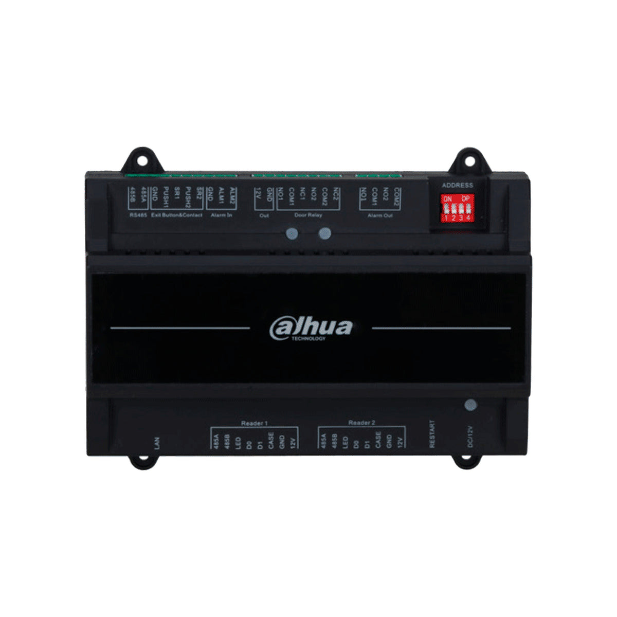 DAHUA DHI-ASC2202B(T) - PANEL DE CONTROL DE ACCESO PARA 2 PUERTAS 2 LECTORAS/ COMPATIBLE CON TORNIQUETES DAHUA/ TCP/IP/ COMUNICACIÓN RS-485 Y WIEGAND/ 100,000 USUARIOS Y 500,000 REGISTROS/ SOPORTA INTERLOCK, ANTI-PASSBACK, DESBLOQUEO REMOTO [DHT07200