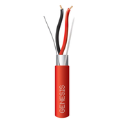 BOBINA DE 305 METROS DE ALAMBRE / 2 X 16 AWG / RISER / PARA APLICACIONES DE INCENDIO FPLR / BLINDADO SÓLIDO COLOR ROJO-Cables-GENESIS-Bsai Seguridad & Controles