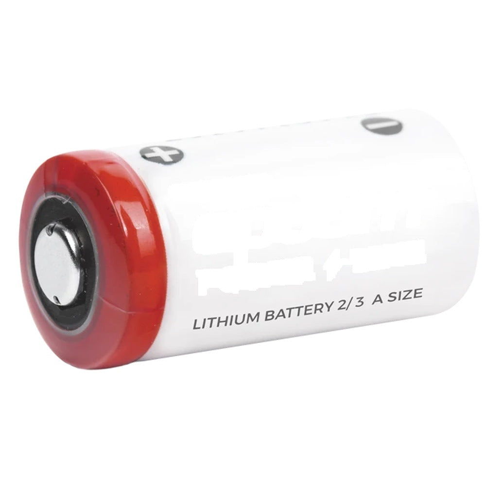 BATERÍA DE LITIO CR123A / 3V / 1300 MAH / NO RECARGABLE / ACERO INOXIDABLE / OPERACIÓN -40°C A +60°C