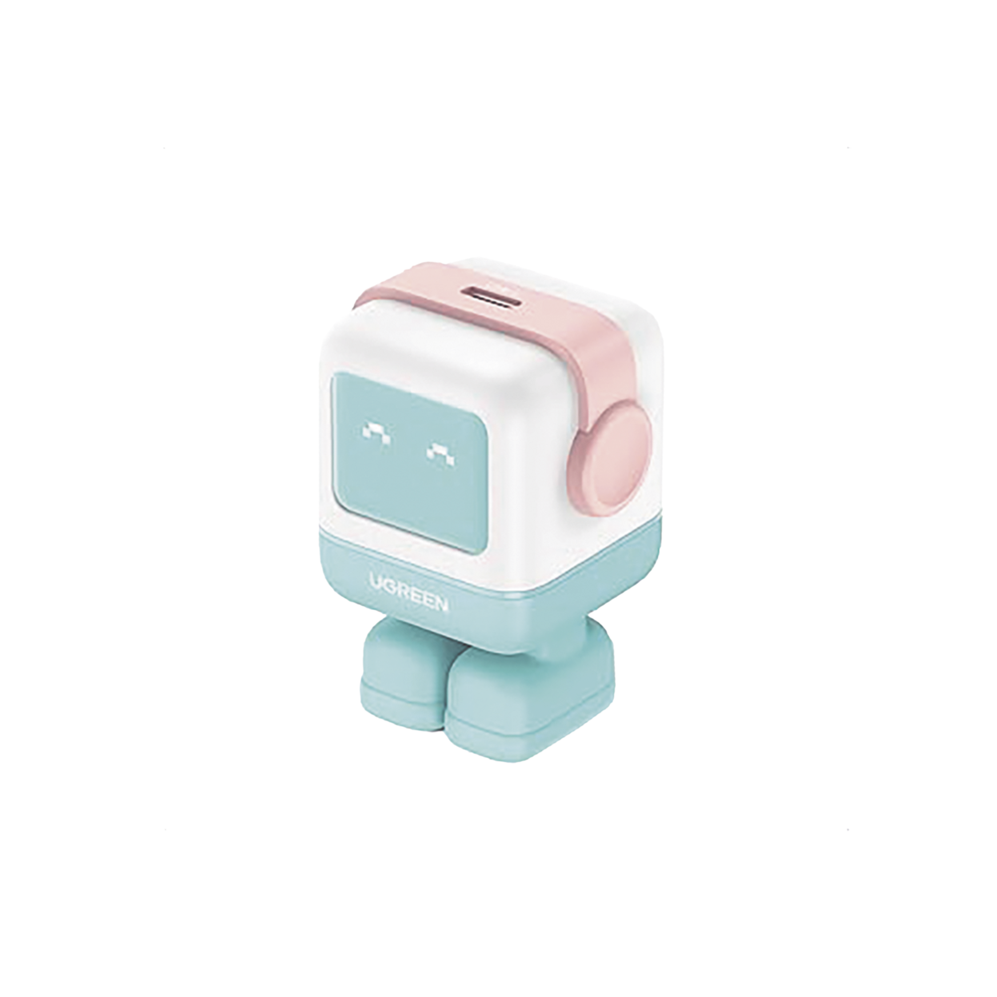CARGADOR MINI GANROBOT 30W SERIE UNO | 1 USB-C DE CARGA RÁPIDA | TECNOLOGÍA GAN II | MULTIPROTOCOLO PD/QC/SCP/FCA | CARGA INTELIGENTE | PANTALLA LED | ZAPATO MAGNÉTICO EXTRAÍBLE | THERMAL GUARD | COLOR PINK-BLUE-Accesorios Generales-UGREEN-Bsai Seguridad & Controles