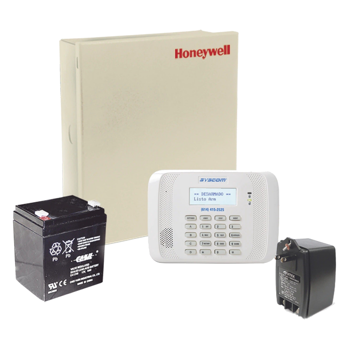 KIT DE PANELES DE ALARMA / 30 UNIDADES VISTA-48LA / BATERÍA Y TRANSFORMADOR INCLUIDOS / HASTA 48 ZONAS / 3 PARTICIONES