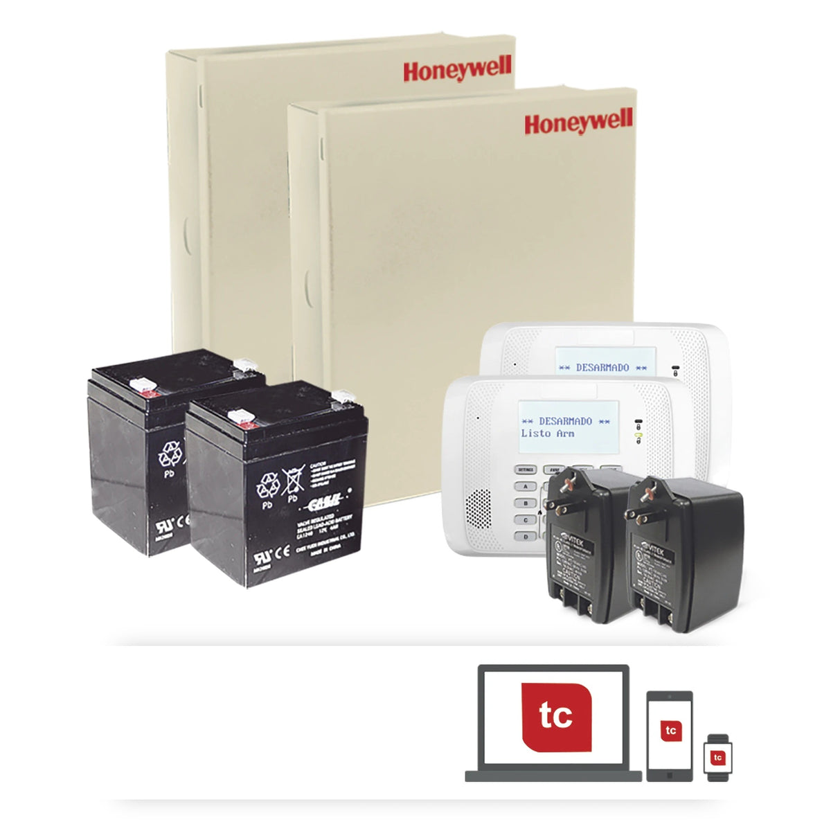 KIT DOBLE PANEL DE ALARMA / VISTA-48LA + TECLADO 6162RF CON RECEPTOR INALÁMBRICO / BATERÍA Y TRANSFORMADOR INCLUIDOS / HASTA 48 ZONAS