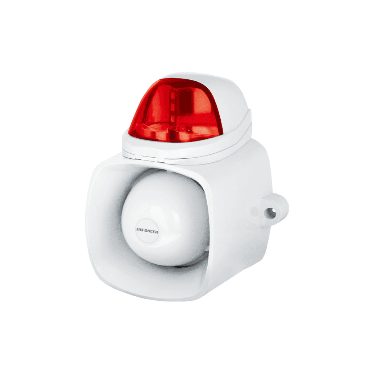 SECO-LARM SH816SSMQR- SIRENA AUTÓNOMA DE 9~15 V CC DE 115 DB CON TONO DE TRINO. ALTAVOZ DE 20W CON ENTRADA DE AUDIO PARA EMISIÓN DE MENSAJES, SALIDA ANTISABOTAJE INTEGRADA, IP65. LENTE ROJA. [SEC1190003]