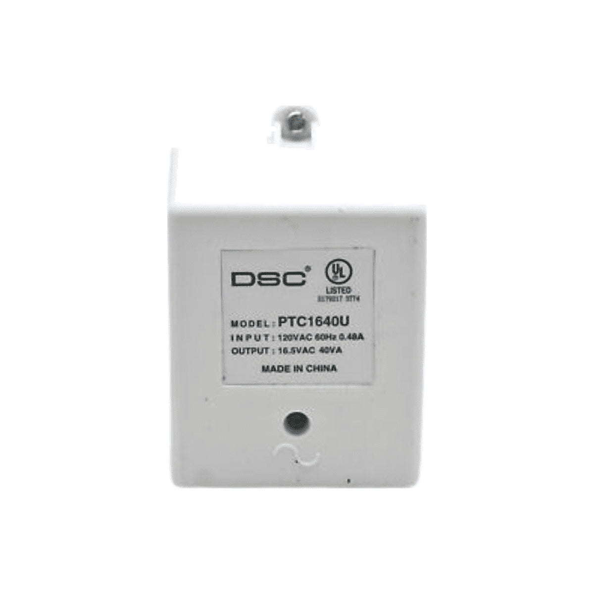 DSC PTC1640U - TRANSFORMADOR 16VCA / 40VA FUSIBLE INTERNO PARA PANELES Y MÓDULOS DE NEO, POWER SERIES Y MAXSYS [DSC1220001]