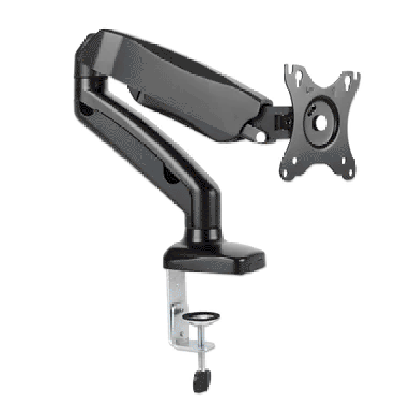 MANHATTAN 462495 - SOPORTE DE ESCRITORIO PARA MONITOR / 1 MONITOR DE 17" A 27" / PISTON DE GAS / SOPORTA HASTA 9KG / ARTICULADO-Soporte y Montaje-MANHATTAN-Bsai Seguridad & Controles