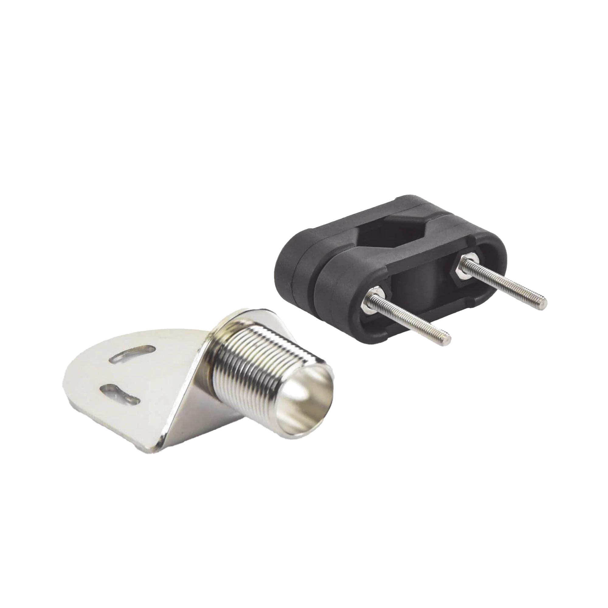 SOPORTE PARA ANTENAS MARINAS CON ADAPTADORES DE NAILON PARA AJUSTARSE A RIELES CUADRADOS O REDONDOS VERTICALES U HORIZONTALES DE 7/8″, 1″ Y 11⁄4″