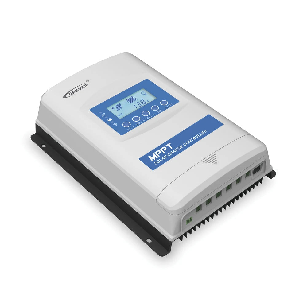 CONTROLADOR SOLAR MPPT 40A 12/24/36/48 V, MÁXIMO VOLTAJE DE CIRCUITO ABIERTO VOC 150 VCD, CONFIGURABLE PARA BATERÍAS DE LITIO-Controladores de Carga-EPEVER-Bsai Seguridad & Controles