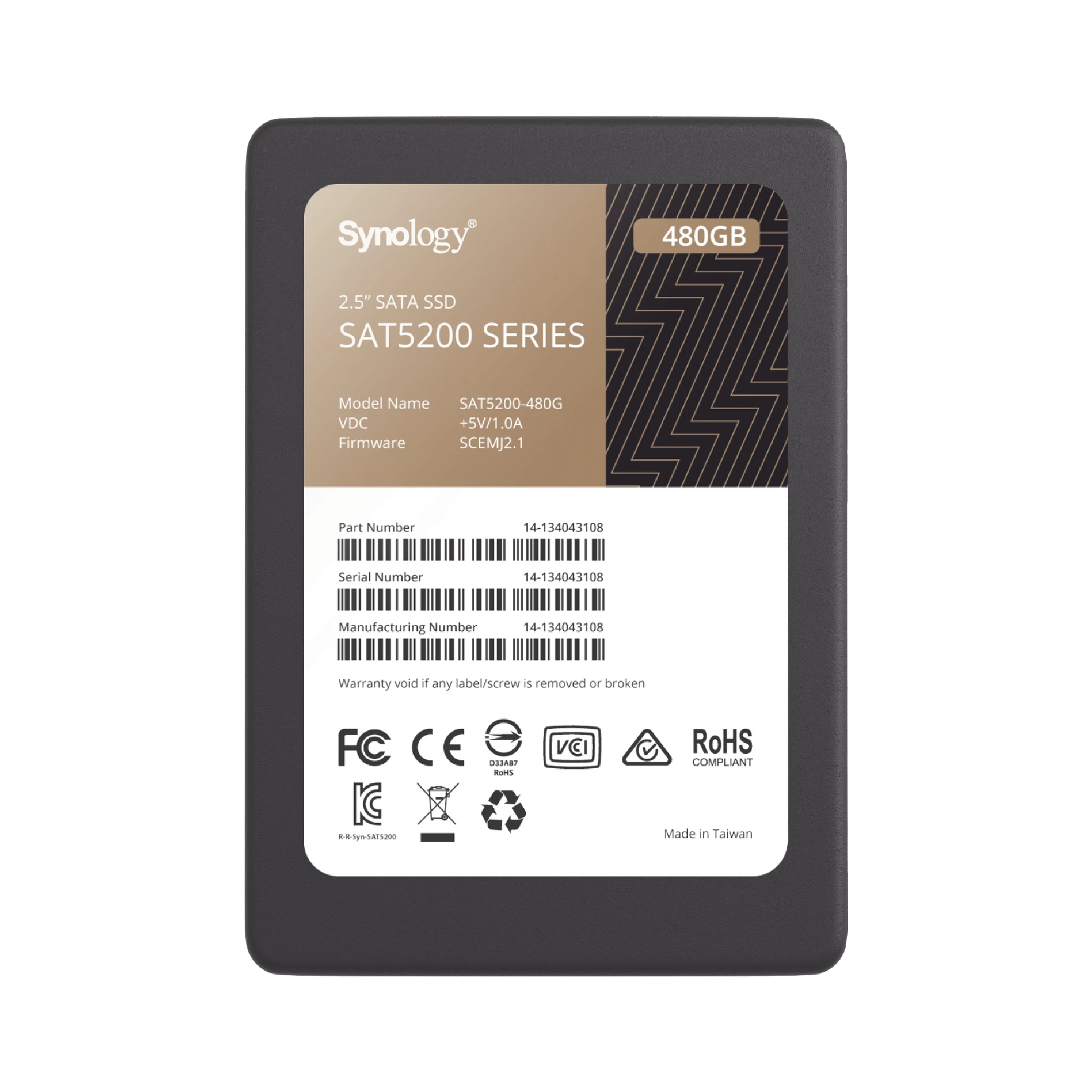 480 GB SSD , DISEÑADA PARA SYNOLOGY NAS-Almacenamiento-SYNOLOGY-Bsai Seguridad & Controles