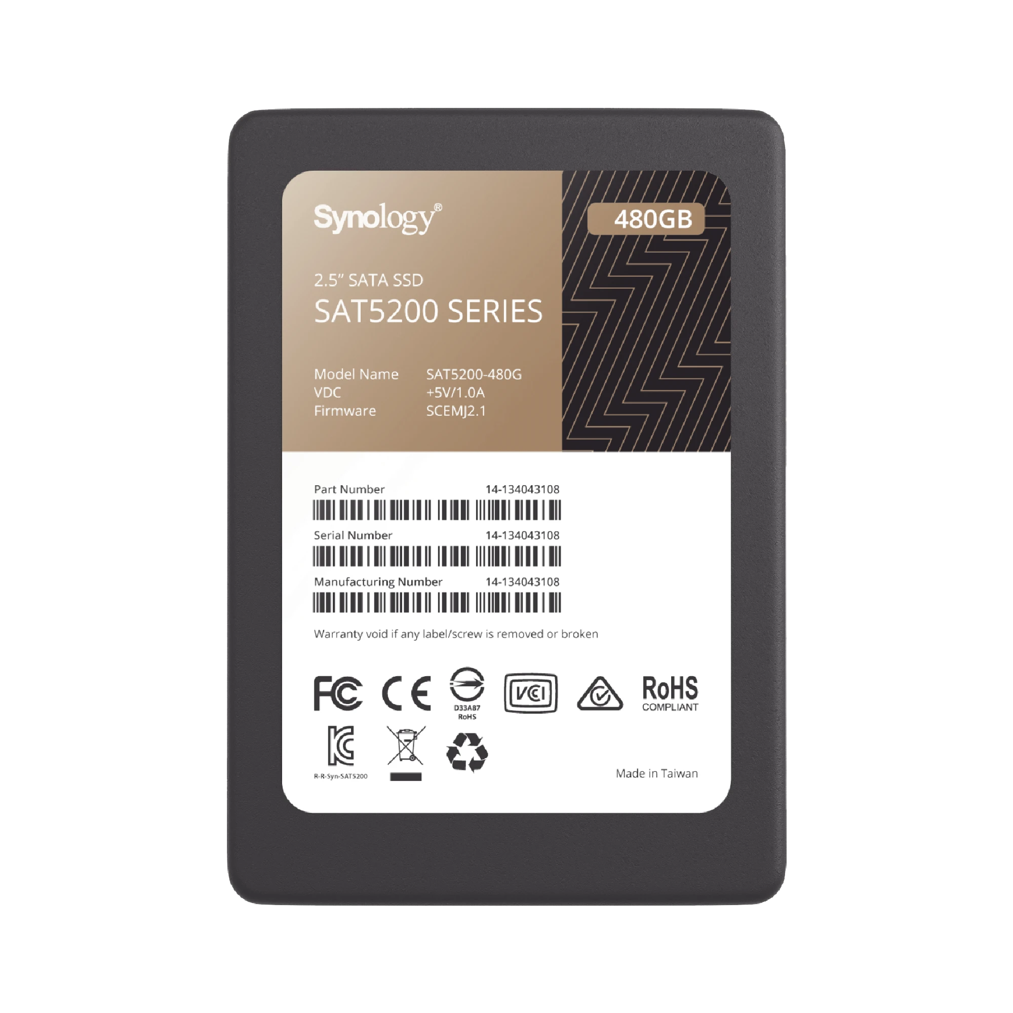 480 GB SSD , DISEÑADA PARA SYNOLOGY NAS-Almacenamiento-SYNOLOGY-Bsai Seguridad & Controles